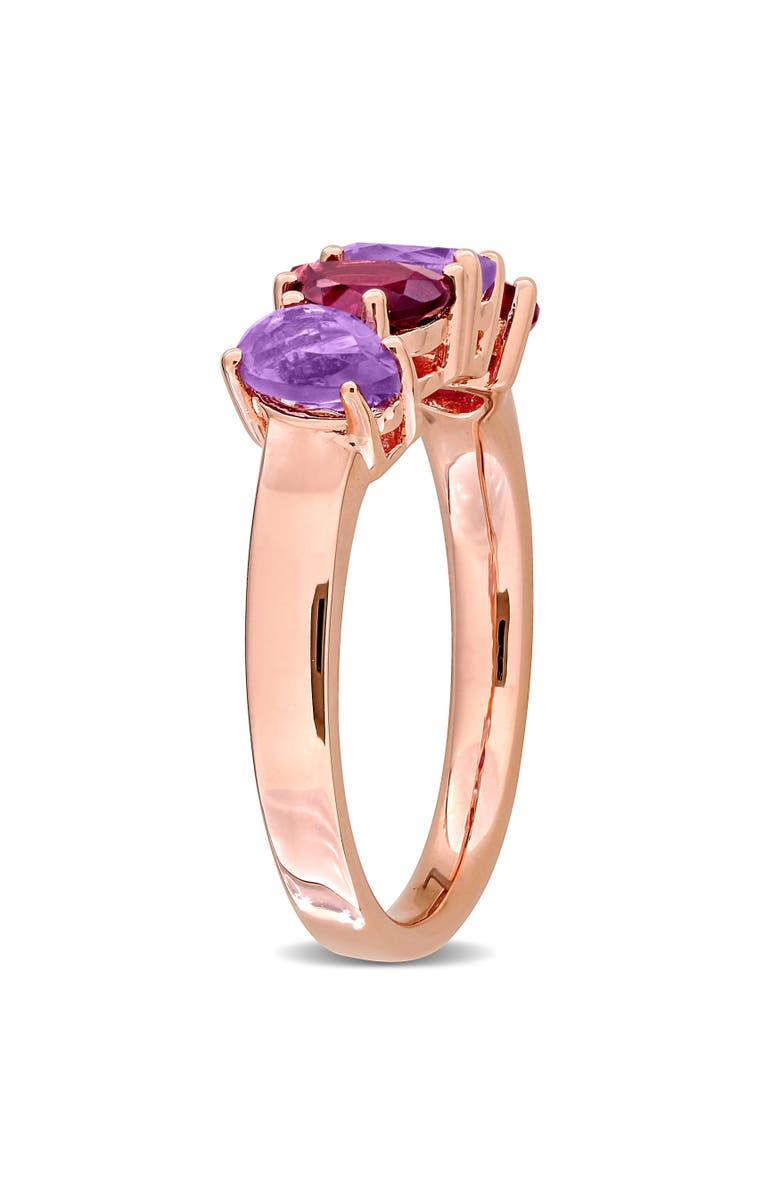 Julianna B. Amethyst & Rhodolite 4-Stone Ring, Alternate, color, Amethyst