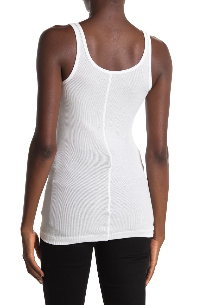 Favorite Pima Cotton & Modal Tank, Alternate, color, WHITE