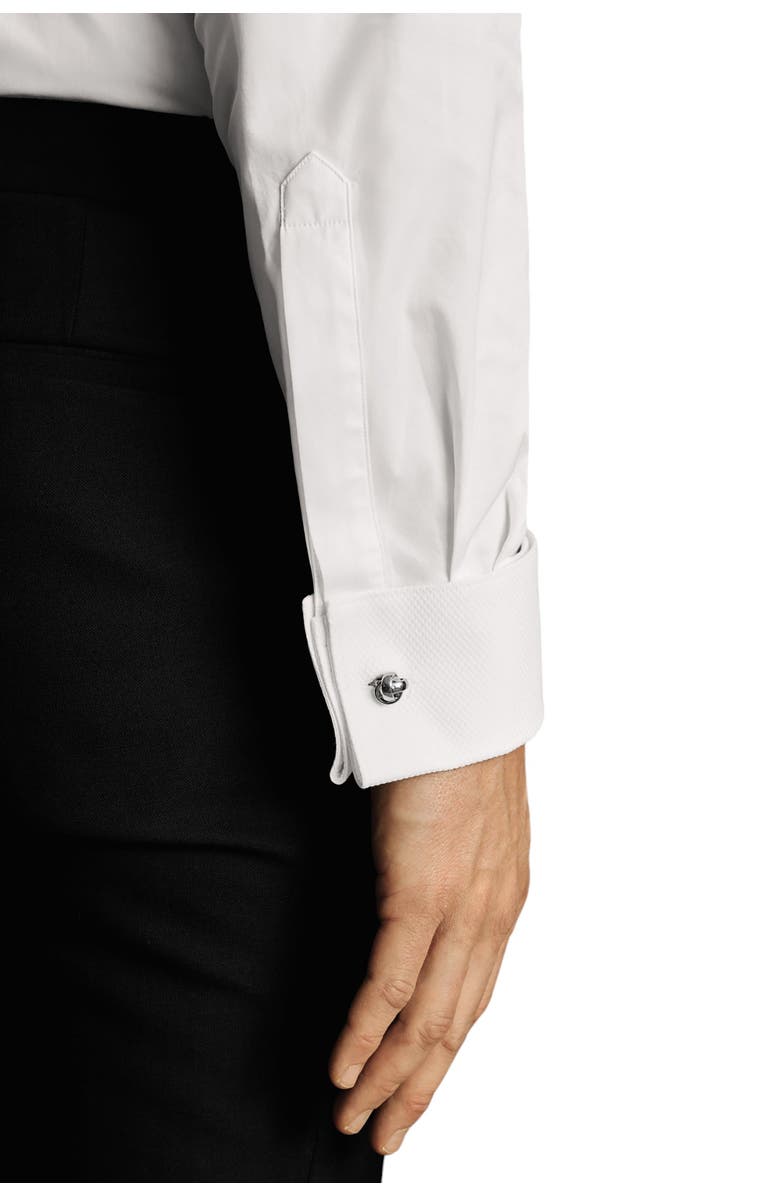 Charles Tyrwhitt Bib Front Wing Collar Evening Slim Fit Shirt Double Cuff, Alternate, color, White