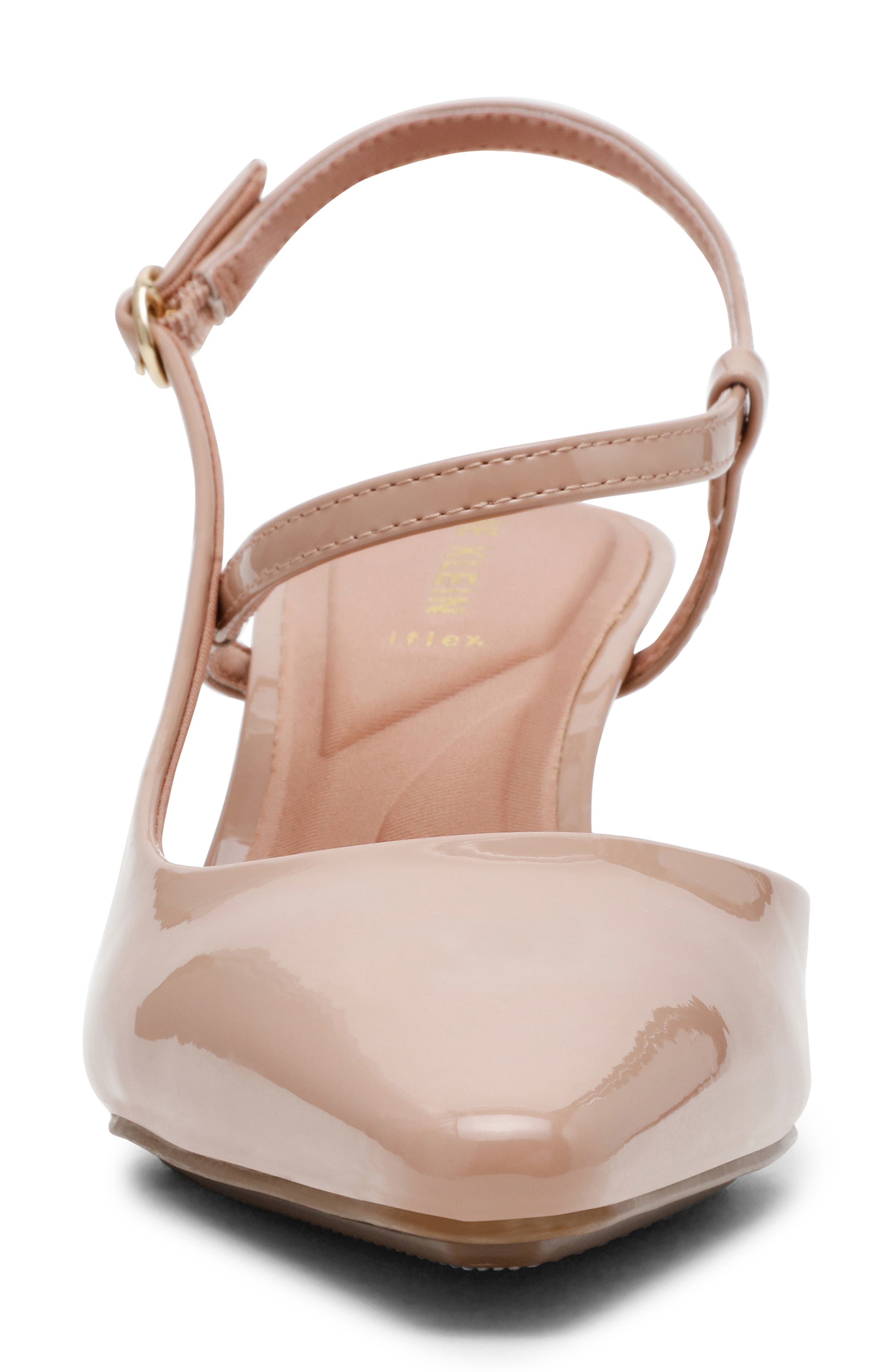 Anne Klein Cosmo Ankle Strap Pump, Alternate, color, Almond