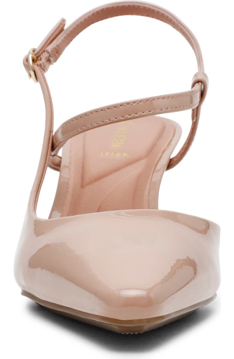 Anne Klein Cosmo Ankle Strap Pump, Alternate, color, Almond