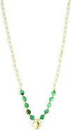 ARGENTO VIVO Green Clover Necklace