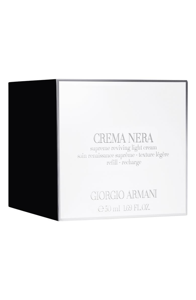 ARMANI beauty Crema Nera Supreme Lightweight Reviving Anti-Aging Face Cream Refill, Alternate, color, 