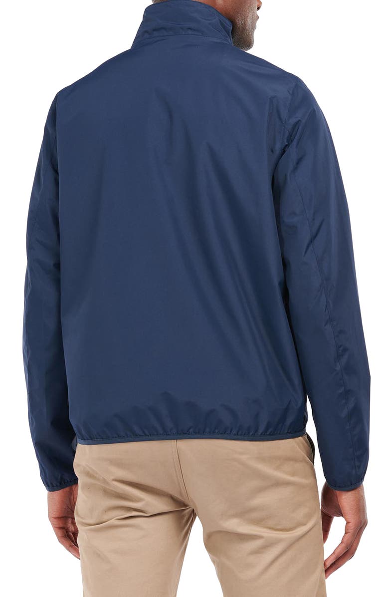 Barbour Korbel Zip-Up Rain Jacket, Alternate, color, Navy