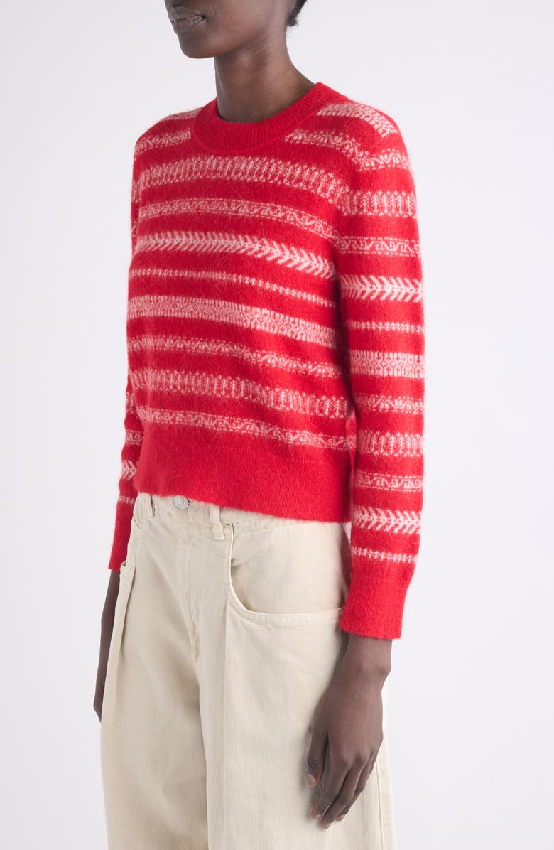 Isabel Marant Étoile Amity Brushed Mohair & Wool Blend Sweater, Alternate, color, Red