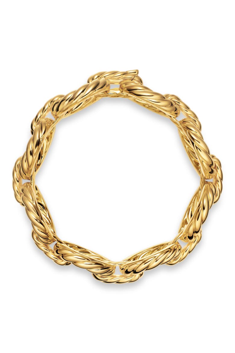 Sculpted Cable Oval Link Bracelet, Alternate, color, GOLD