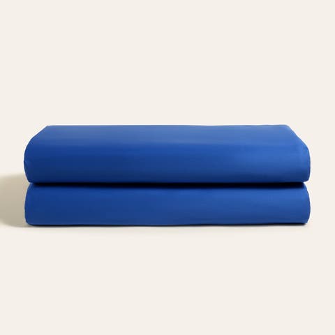 Solid 300 Tc King Size 100% Cotton Satin Flat Sheet 102X110 In