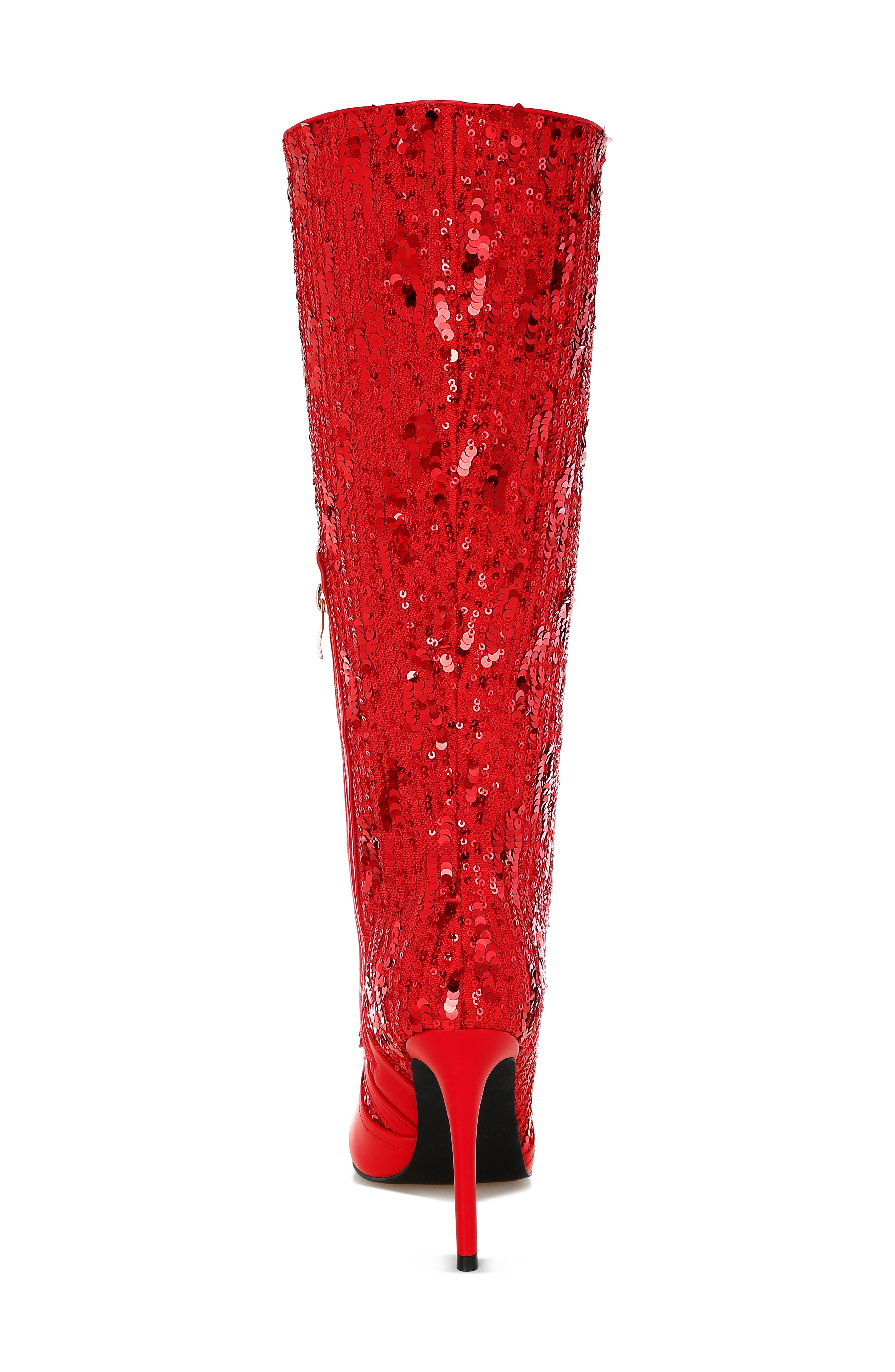 LONDON RAG Sitrah Sequin Boot, Alternate, color, Red
