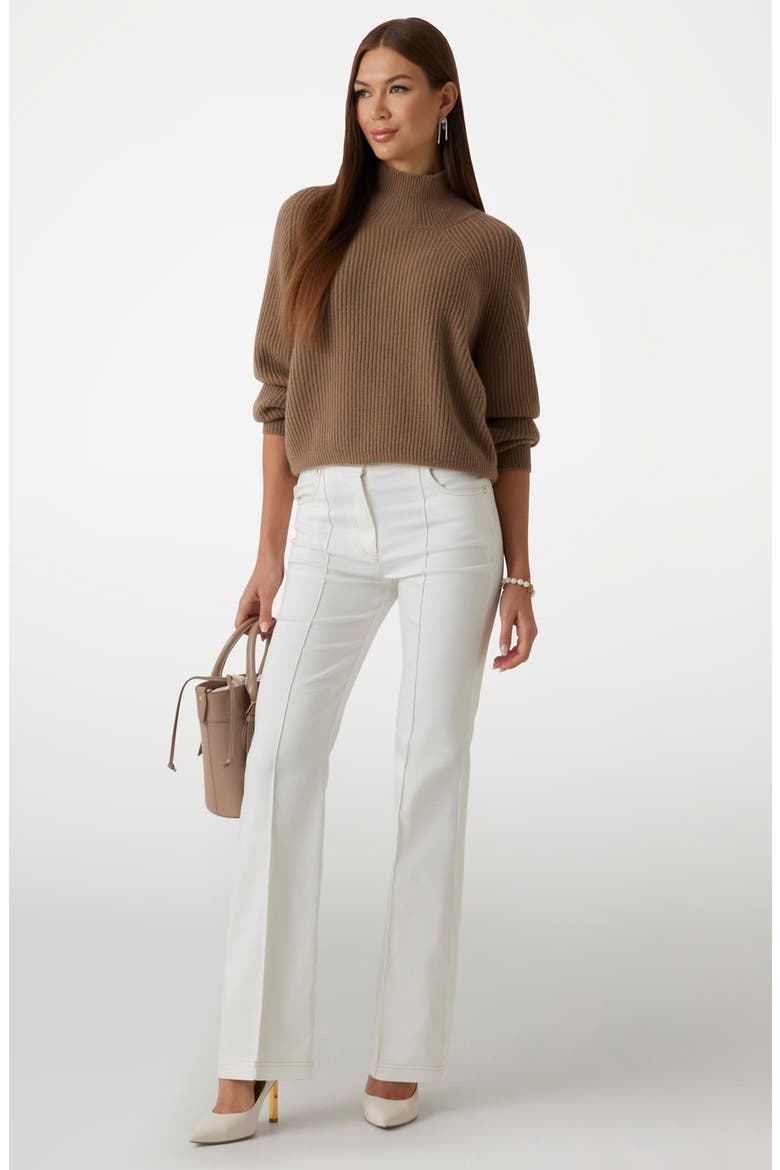 Denise Mock Neck Cashmere Blend Sweater, Alternate, color, F13Q-LIGHT
