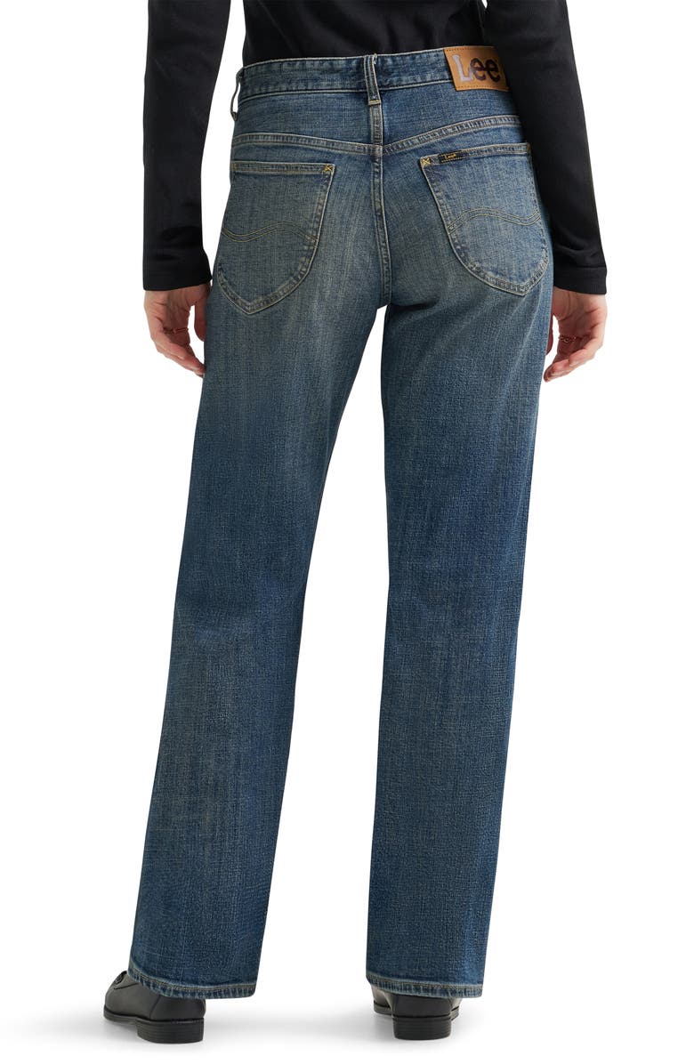 Lee Rider Classic High Waist Straight Leg Jeans, Alternate, color, Take The Risk