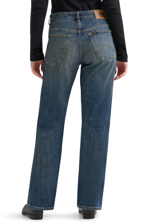 Lee Rider Classic High Waist Straight Leg Jeans In Blue