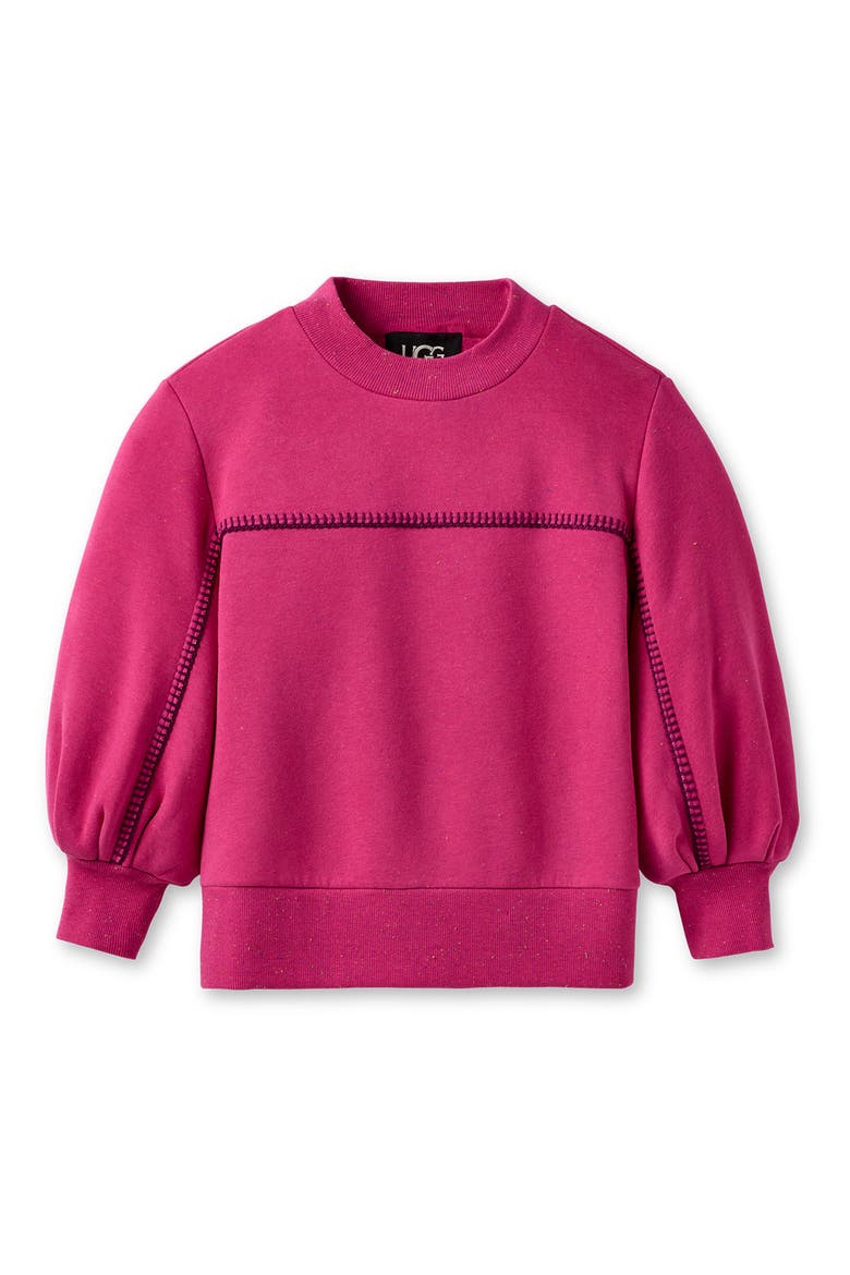 Classic Puff Sleeve Top, Alternate, color, VAVOOM HEATHER
