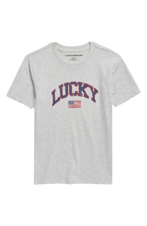 Kids' Flag Logo Graphic T-Shirt