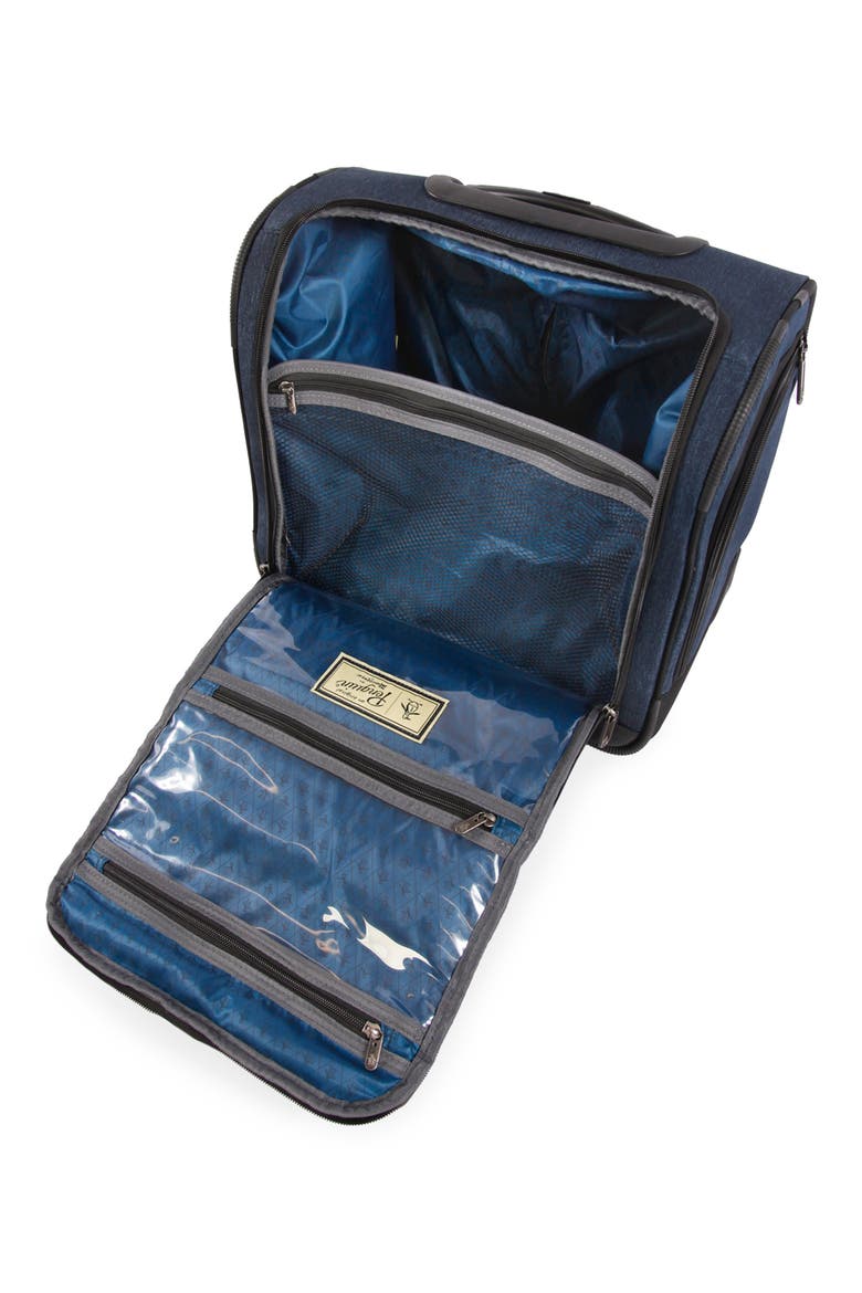 Ethan Under Seat Luggage, Alternate, color, NAVY CROSSHATCH