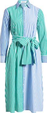 SHIRTY Mixed Stripe Long Sleeve Shirtdress