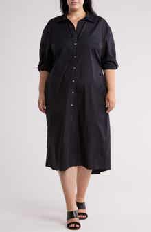Long Sleeve Fitted Shirtdress