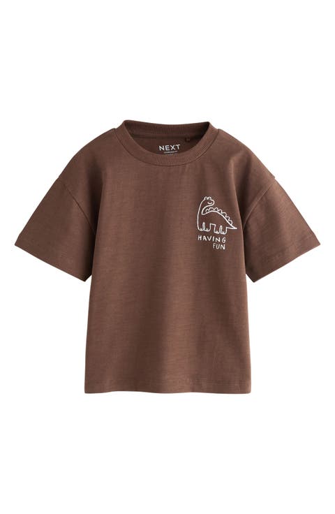 Kids' Oversize Dino Club Cotton Graphic T-Shirt (Baby, Toddler & Little Kid)