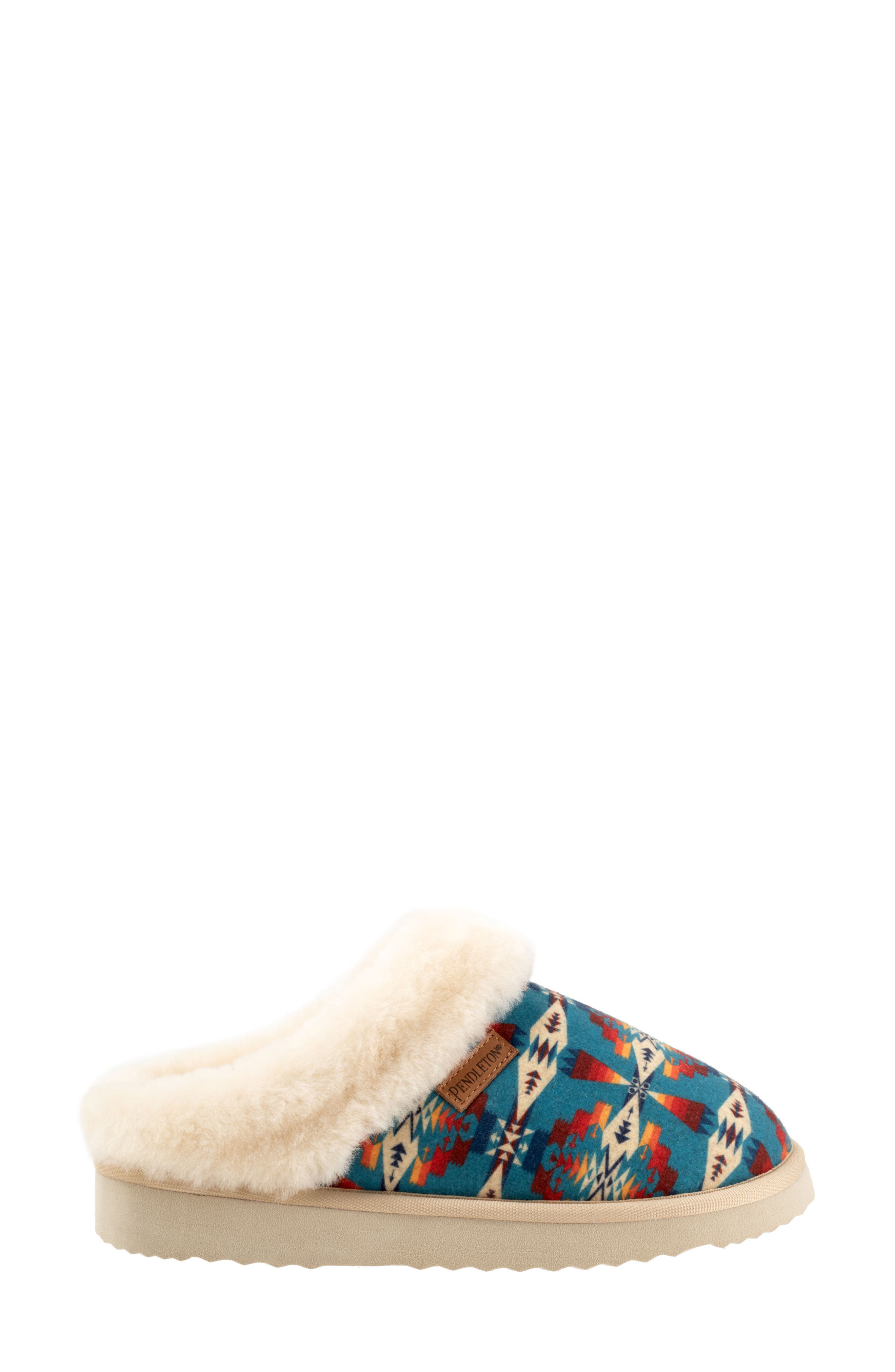 Pendleton Tucson Genuine Shearling Lined Scuff Slipper, Alternate, color, 