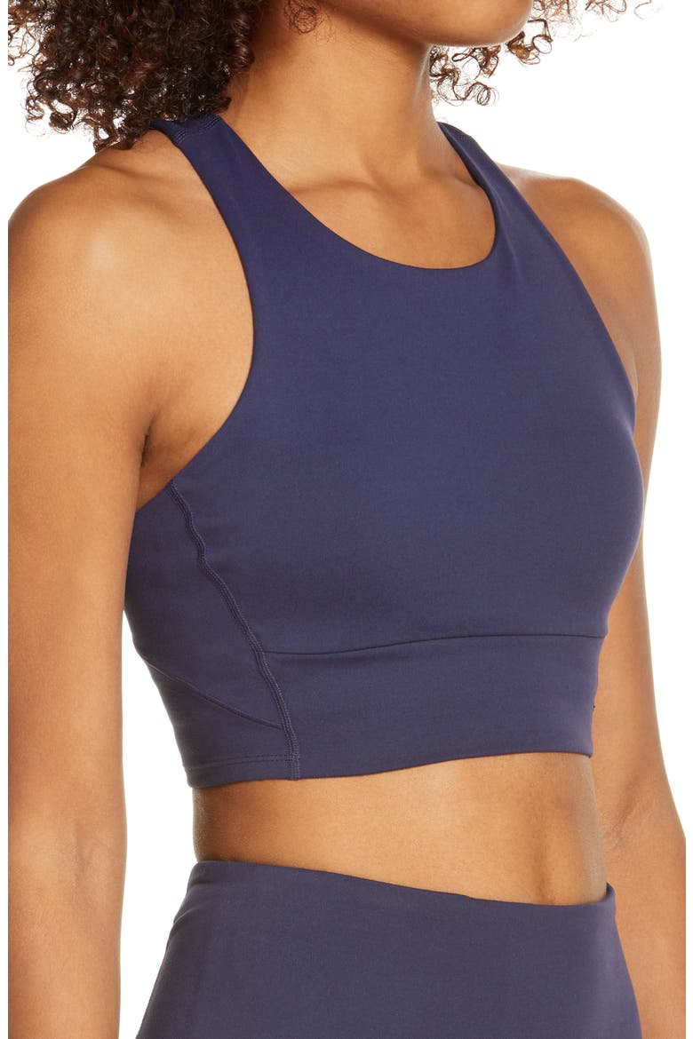 Live In Racerback Bra, Alternate, color, NAVY NIGHTFALL