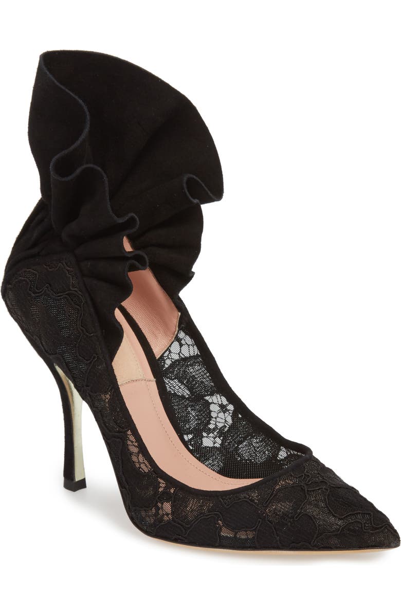 Dahlia Selva Frills for All Pointy Toe Pump, Main, color,