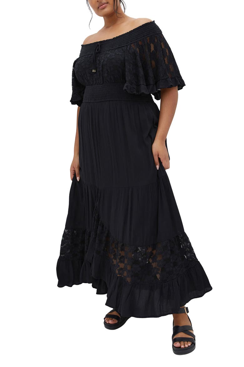 Spellbound Off the Shoulder Lace Maxi Dress (Women) | Nordstrom