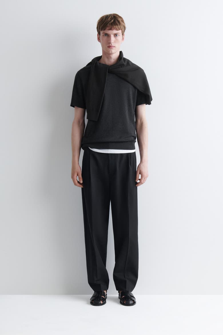 Slim Interlock-Jersey T-Shirt, Alternate, color, CHARCOAL MÉLANGE