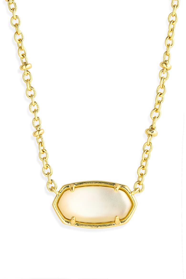 Elisa Mother-of-Pearl Pendant Necklace, Main, color, GOLD NATURAL MOTHER OF PEARL