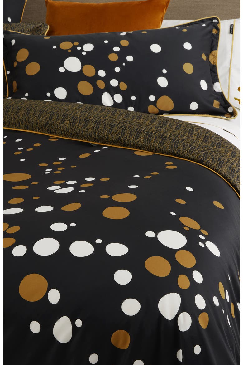Bubbles Duvet Cover, Alternate, color, Black & White