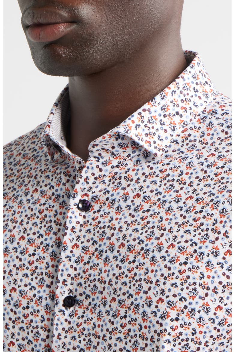 Wildflower Button-Up Shirt, Alternate, color, LIGHT BLUE