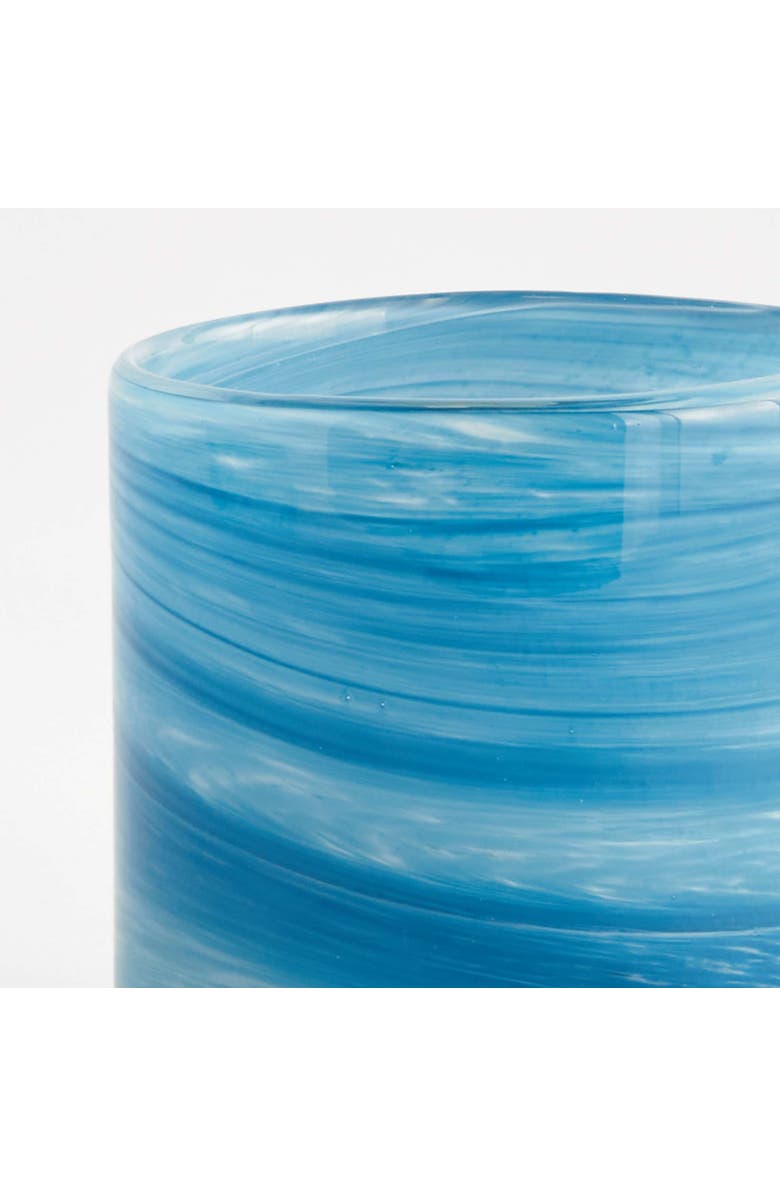 Napa Home & Garden Barclay Butera Seaside Glass Hurricane, Alternate, color, Blue