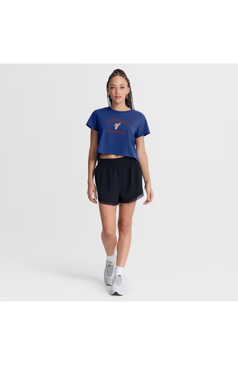 Nike Women's Nike Royal Venezuela Baseball 2026 World Baseball Classic Mod Cropped T-Shirt, Alternate, color, Royal