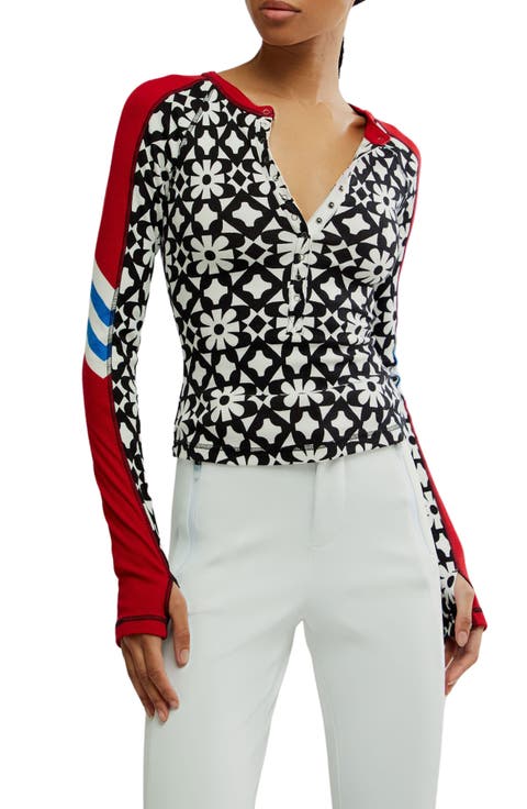 Kick Off Print Henley