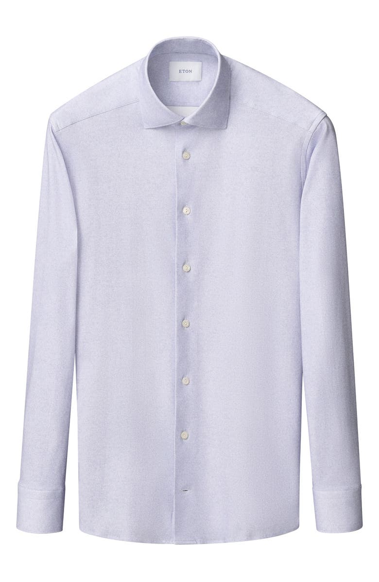 Eton Slim Fit 4Flex Fit Stretch Jersey Dress Shirt, Alternate, color, Purple