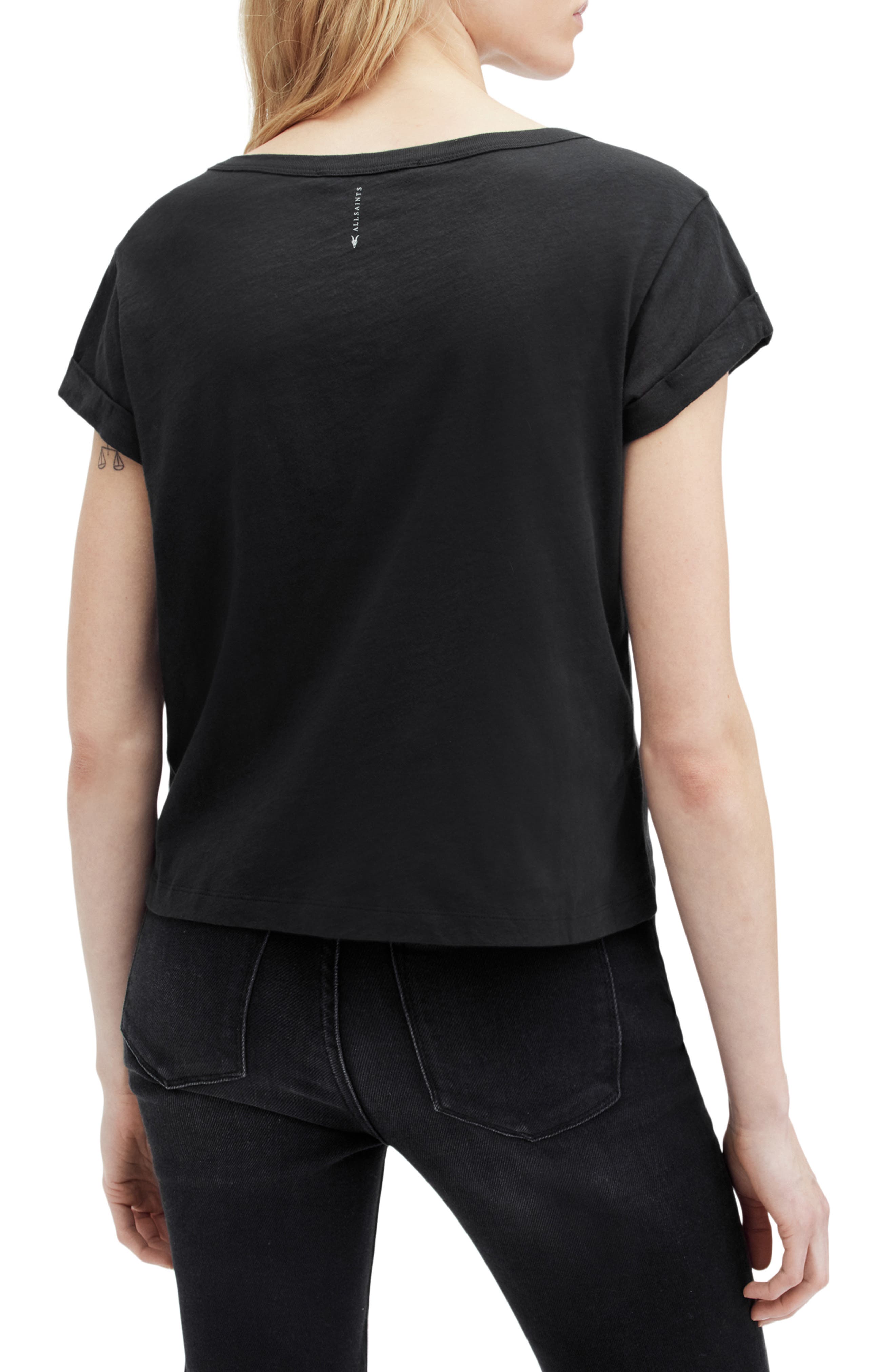 Anna V-Neck Cotton T-Shirt - image 2