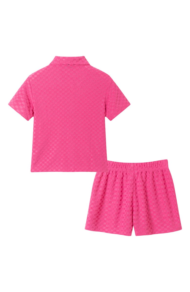 Andy & Evan Kids' Terry Button-Up Shirt & Shorts Set, Alternate, color,