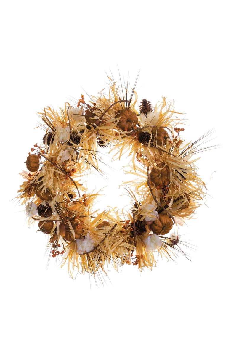 Allstate Pumpkin Wreath, Main, color,