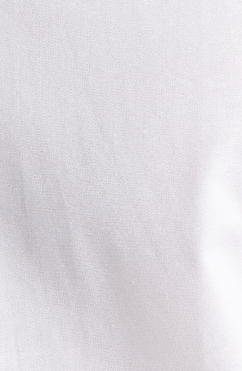 Jack Victor Danforth Stretch Cotton & Linen Blend Dress Shirt, Alternate, color, White
