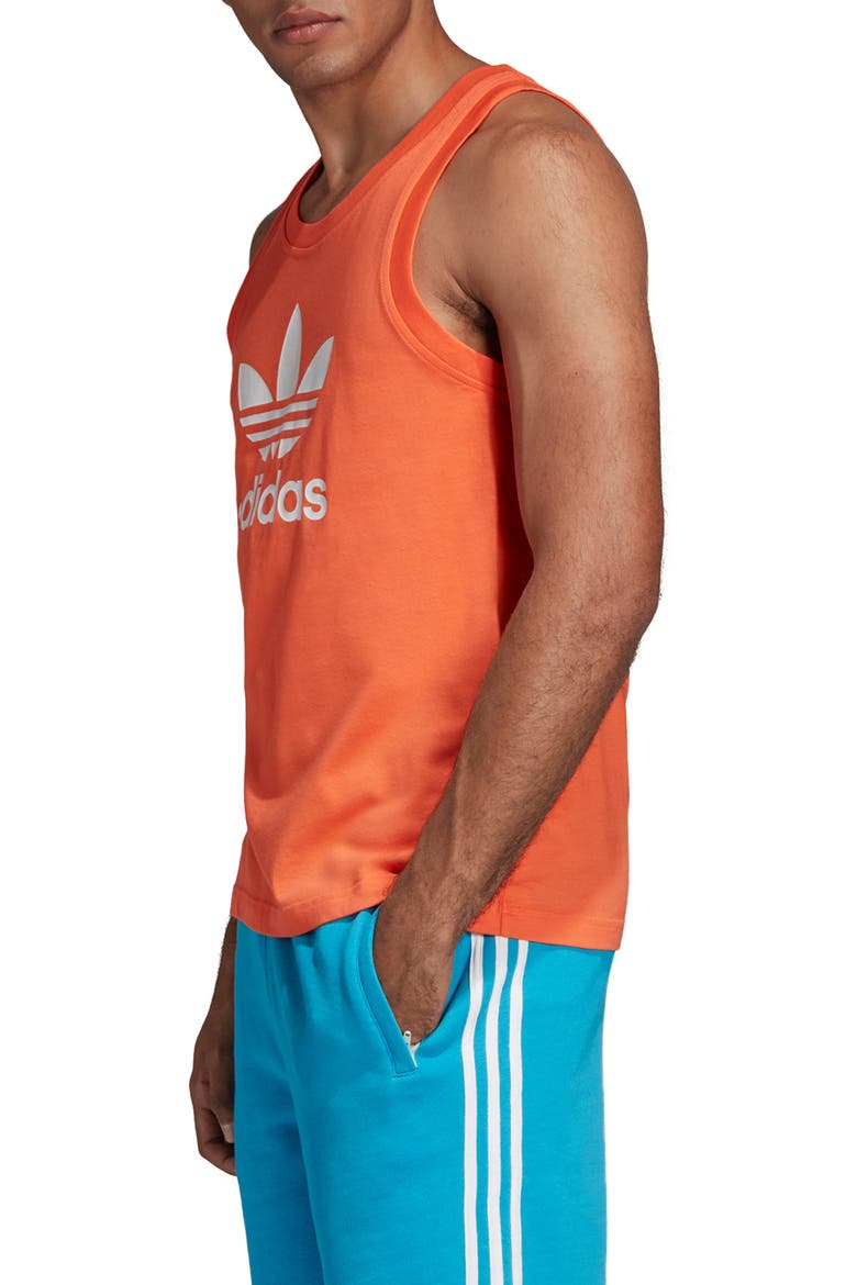 Trefoil Tank, Alternate, color, TRUE ORANGE
