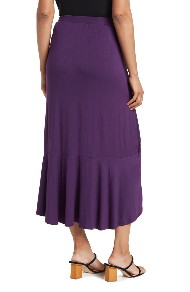 GO COUTURE Wrap Midi Skirt, Alternate, color, Rhodonite
