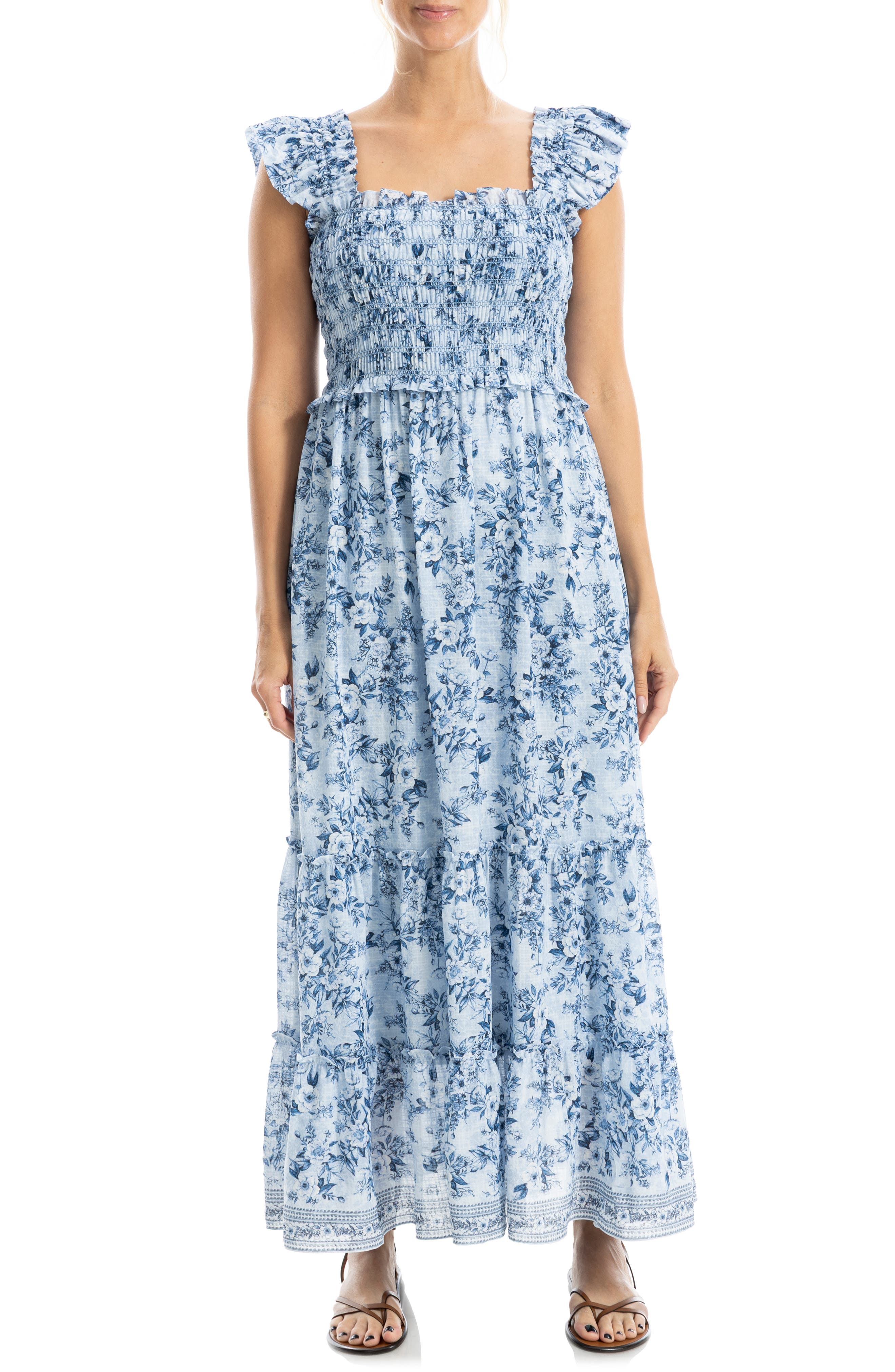 BLUE/ CHAMBRAY SHADY FLORAL