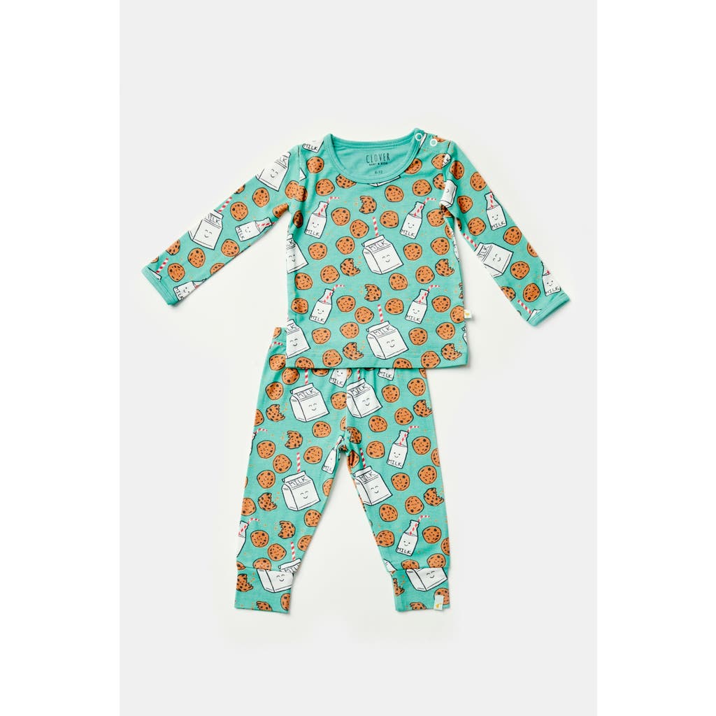 Clover Baby & Kids Long Sleeve Pajama Set In Blue