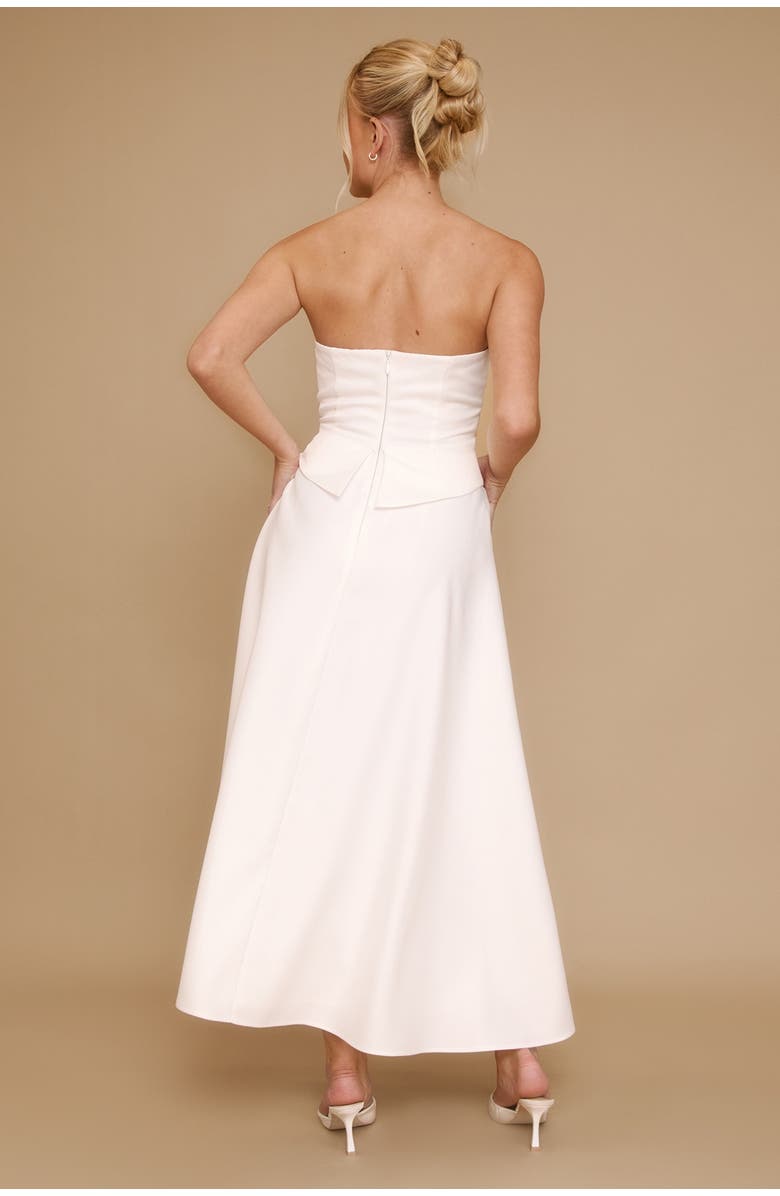 Six Stories Bandeau Satin Corset Dress, Alternate, color, 