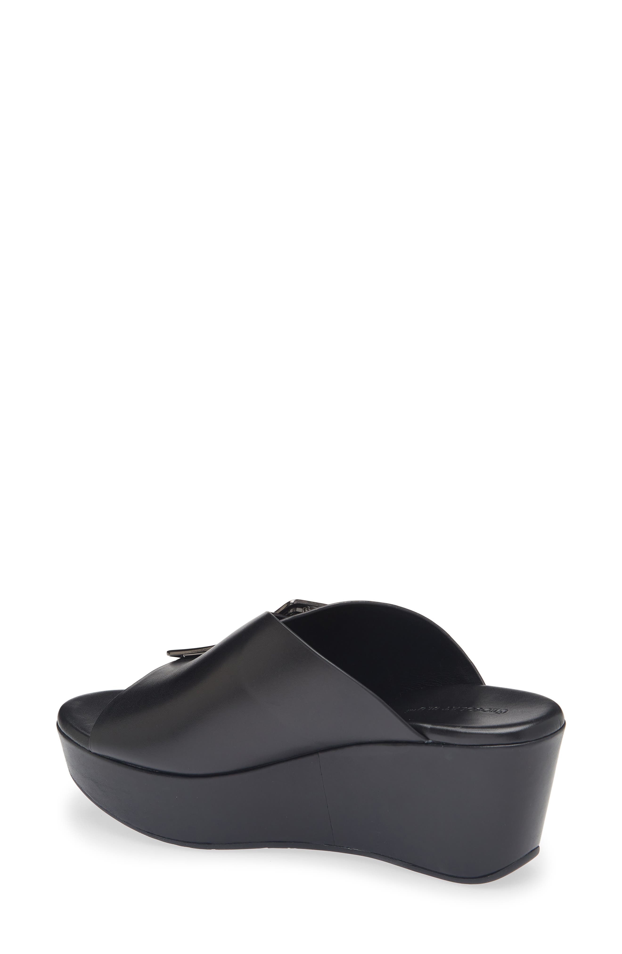 Chocolat Blu Yasha Platform Wedge Sandal, Alternate, color, Black Leather