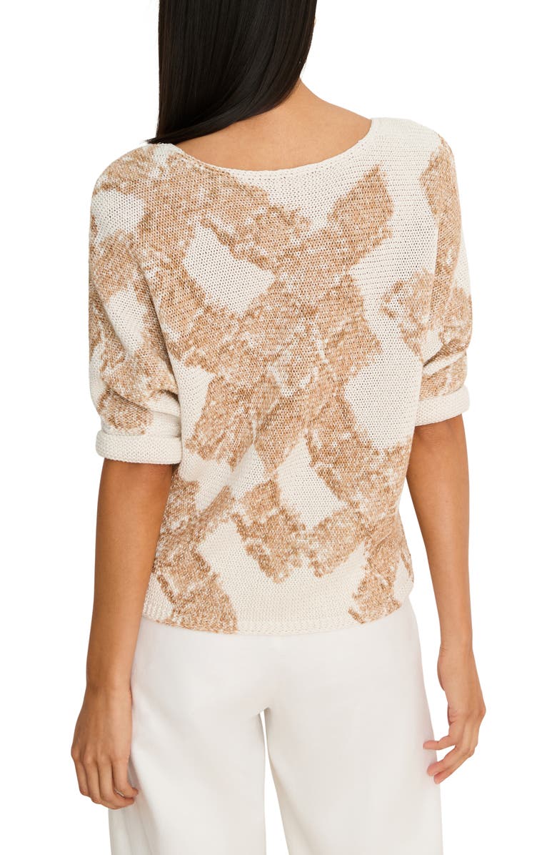 NIC+ZOE Cobblestone Stamp Sweater, Alternate, color, Neutral Multi