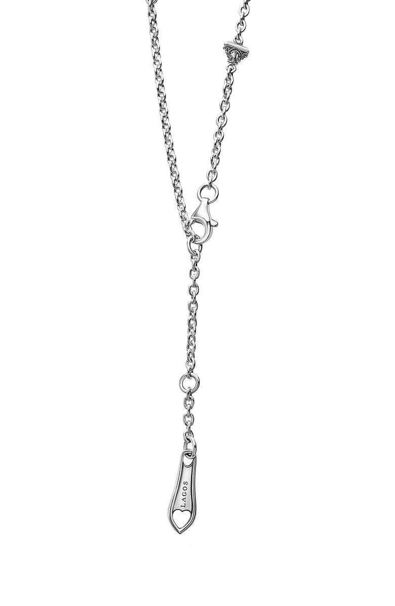 LAGOS Caviar Spark Diamond Stud Earrings & Necklace Set, Alternate, color, 