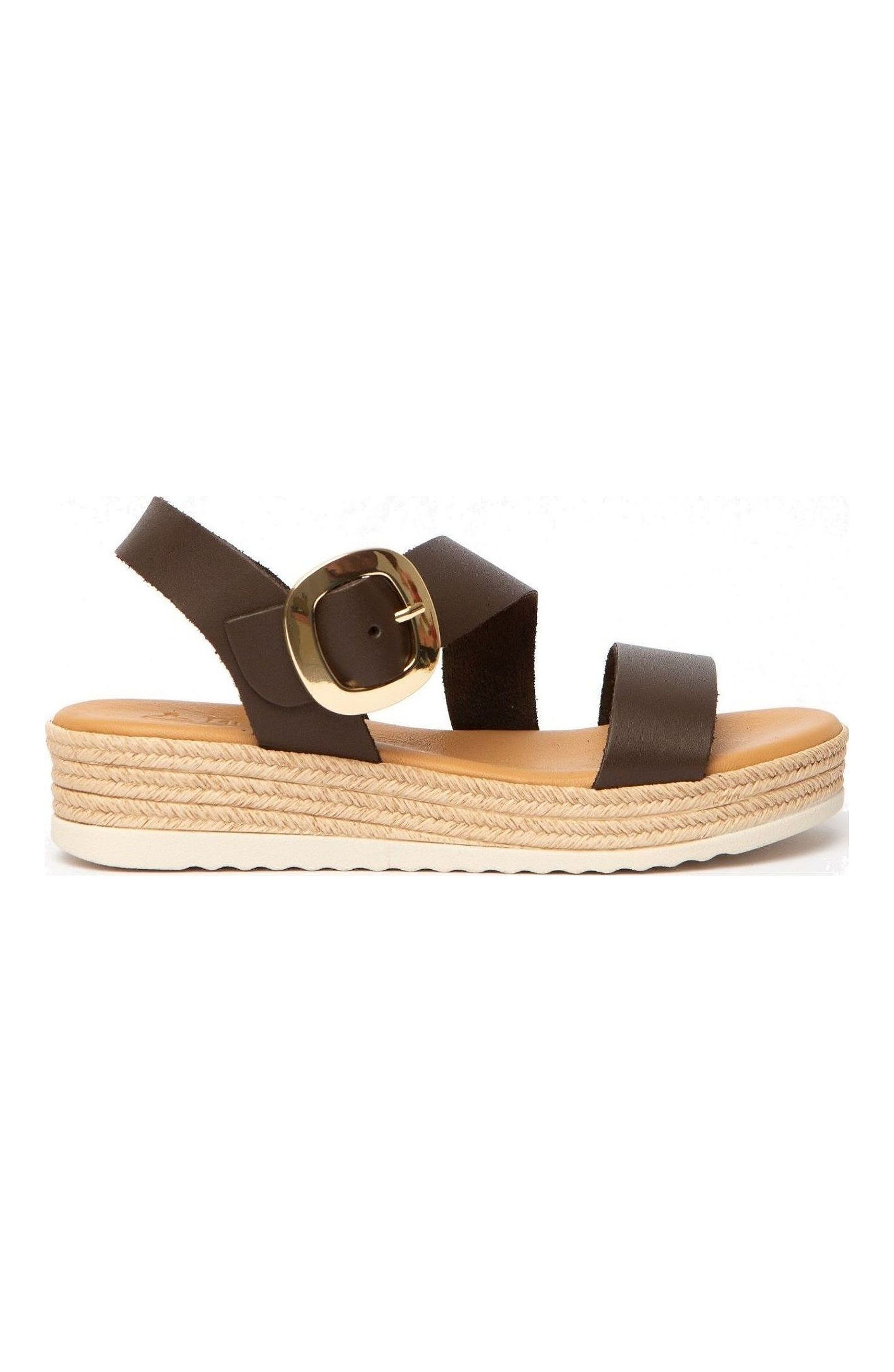 Liena Espadrille Sandal, Alternate, color, Chocolate