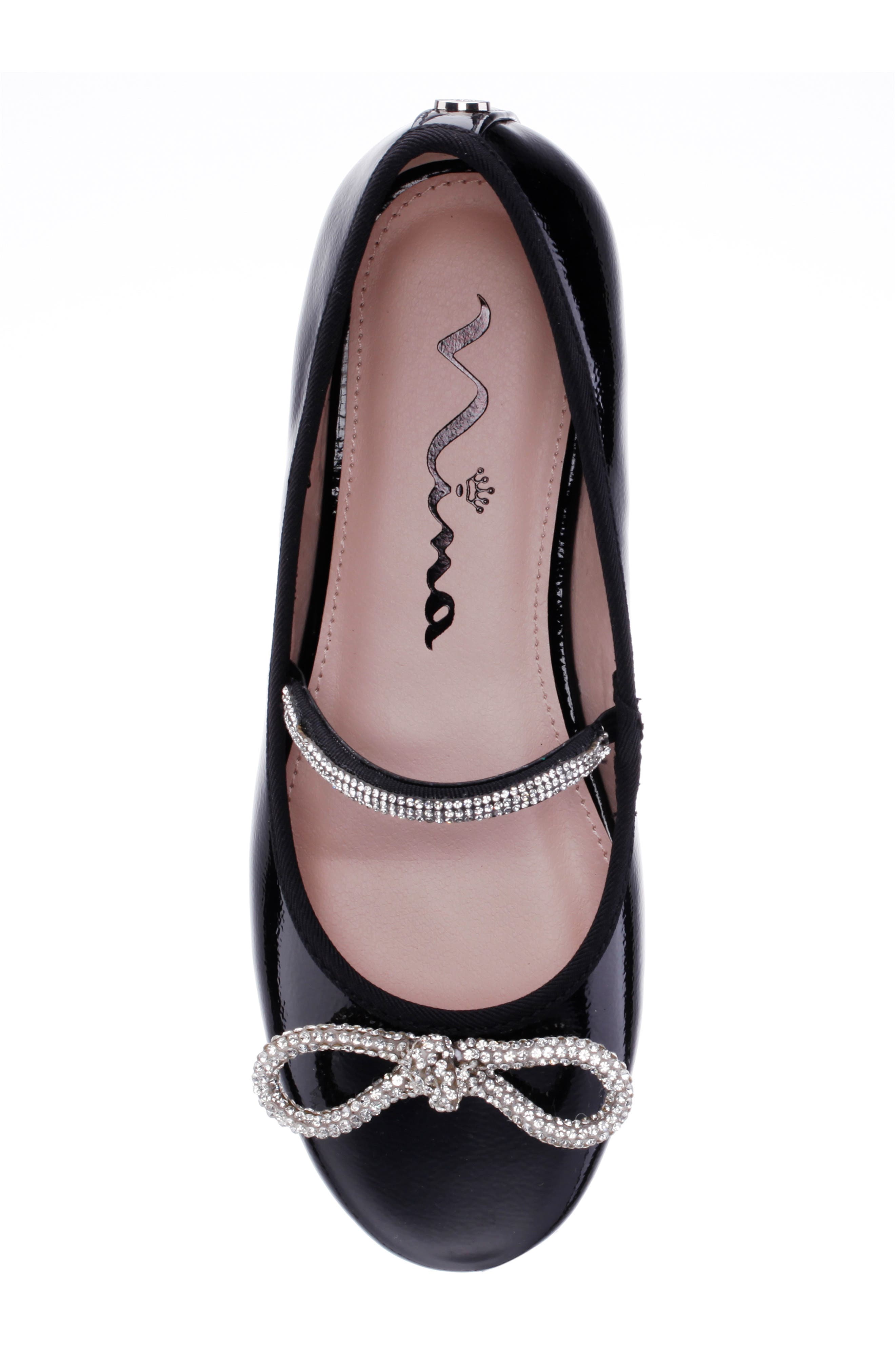 Nina Kids' Kendalla Ballet Flat, Alternate, color, Black Pat