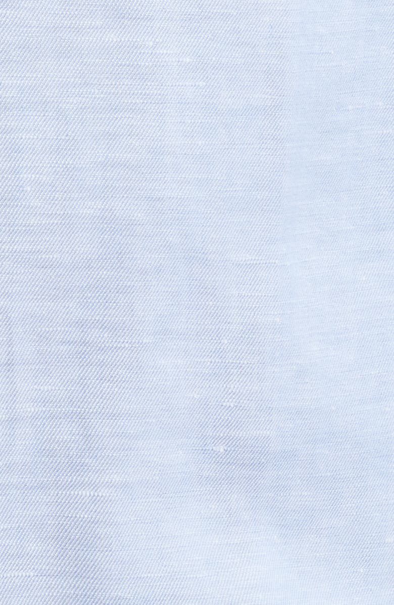 Scott Barber Solid Linen & Lyocell Twill Button-Down Shirt, Alternate, color,