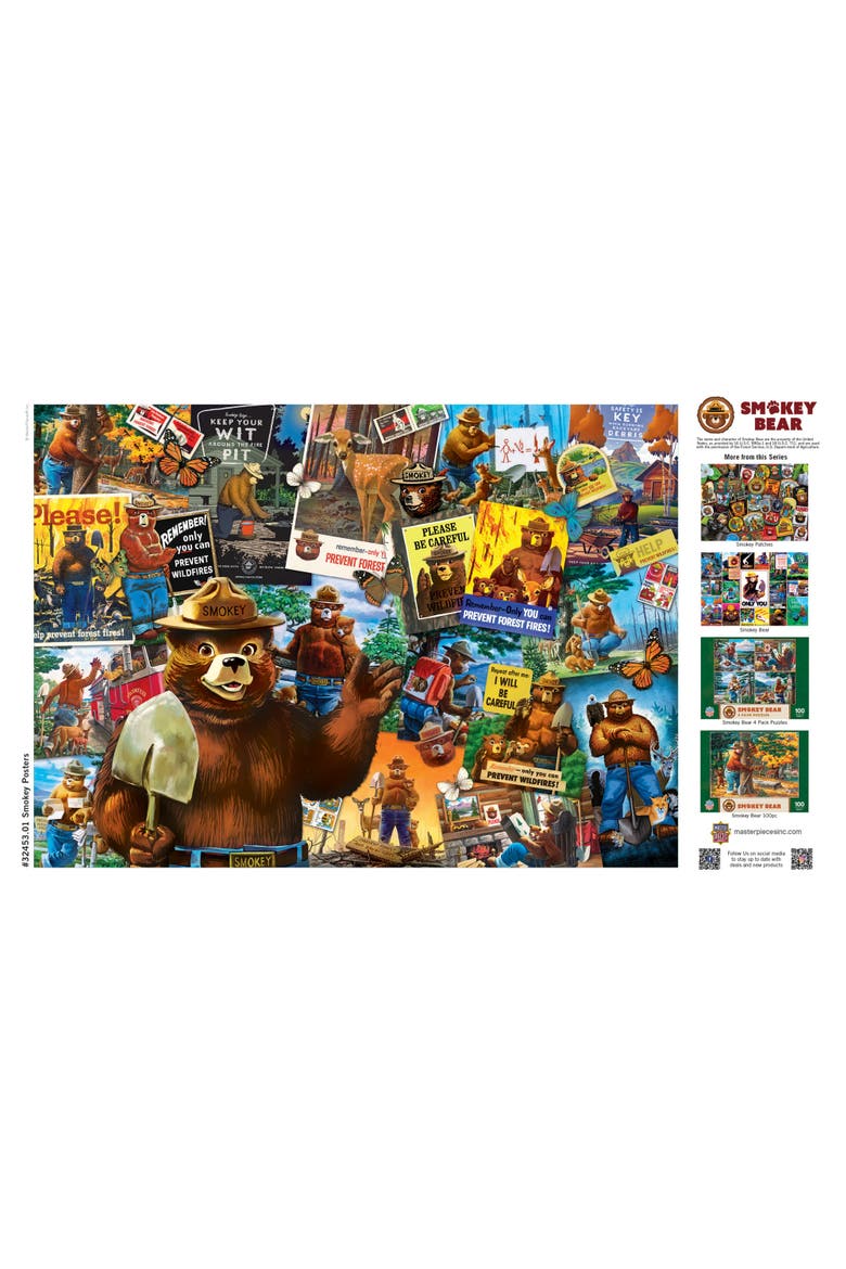 Smokey Bear Posters 1000 Piece Puzzle, Alternate, color, Multicolor