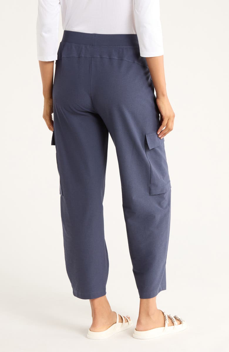 Eileen Fisher Ankle Lantern Cargo Pants, Alternate, color, Ocean